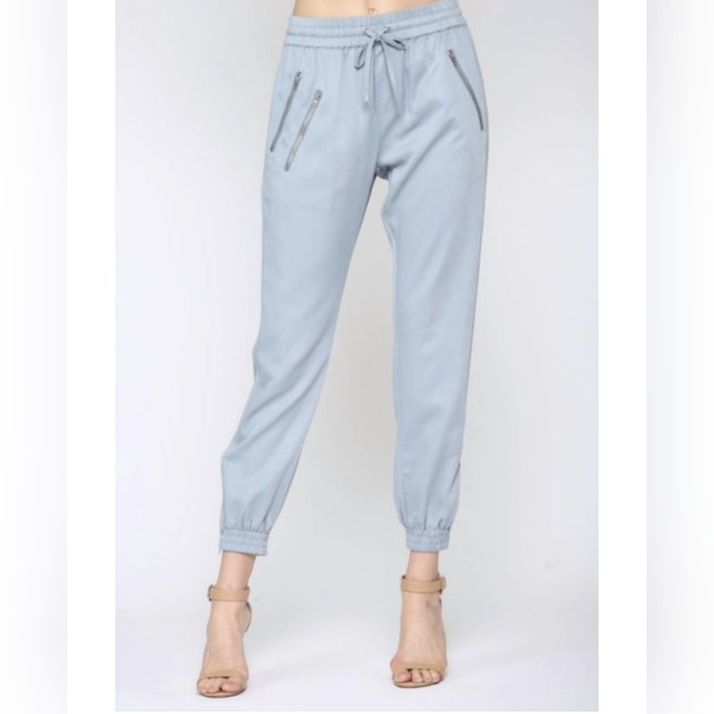 FATE denim-look cotton pants, size S